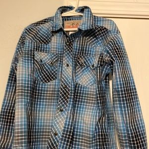 Wrangler pearl snap shirt